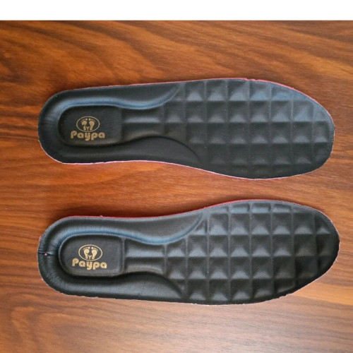 کفش طبی مردانه مدل پایپا رویه چرم مشکی سایز 40 تا 45