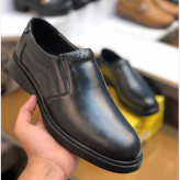 کفش چرم طبیعی مردانه مدل کیان طبی بدون بند رسمی و اداری