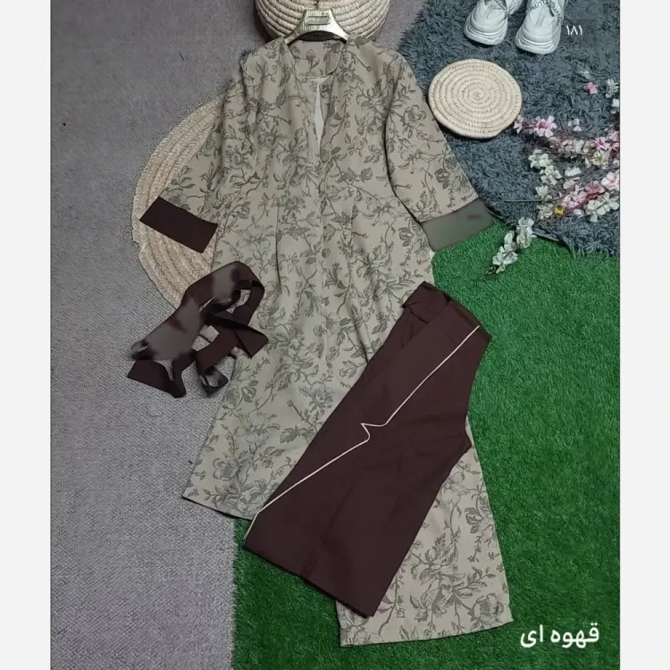 کت اورال آپامه لینن نچرال زنانه در رنگهای کرم روشن، قهوهای تیره، سرمهای تیره و سایز فری 38 تا 46