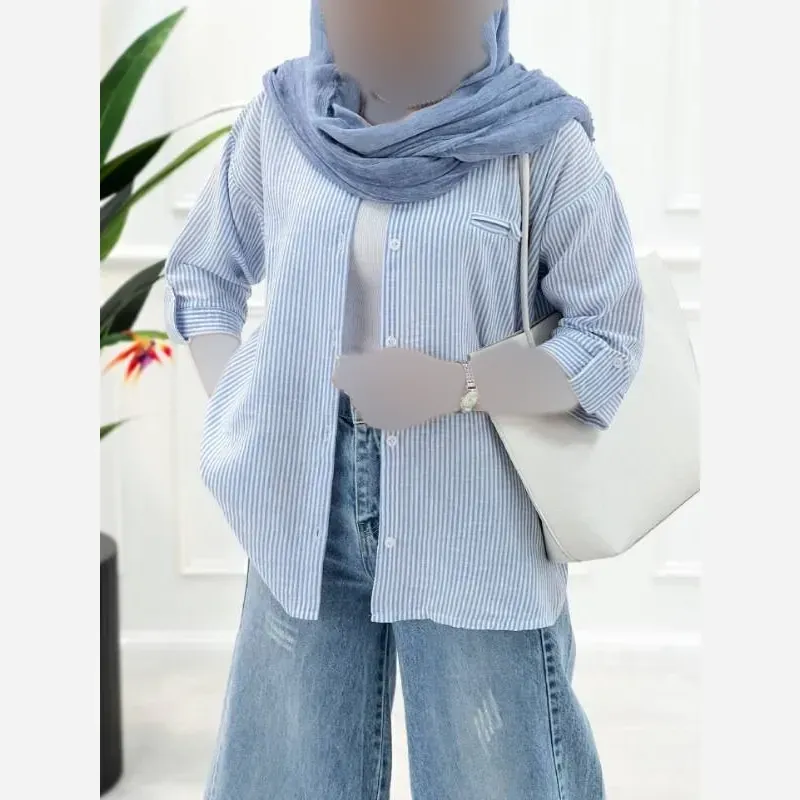 شومیز دیپلمات یقه سفید لنین پنبه فری سایز 36تا46 خنک بی نیاز از اتو