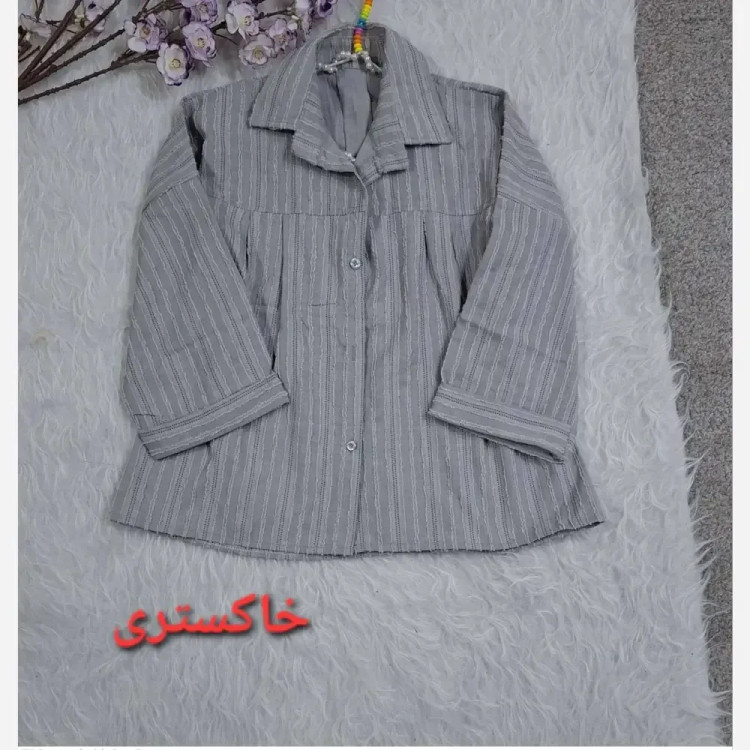شومیز حصیری زنانه فری سایز در رنگ های مشکی کرمی قهوه ای خاکستری