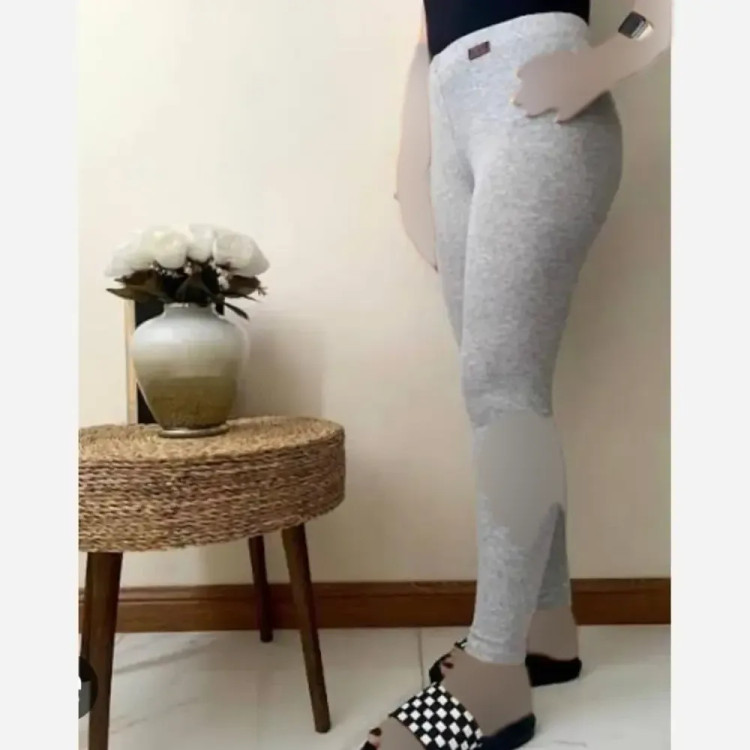 لگ کبریتی ملانژ فری سایز زنانه مناسب پاییز با کرک ظریف