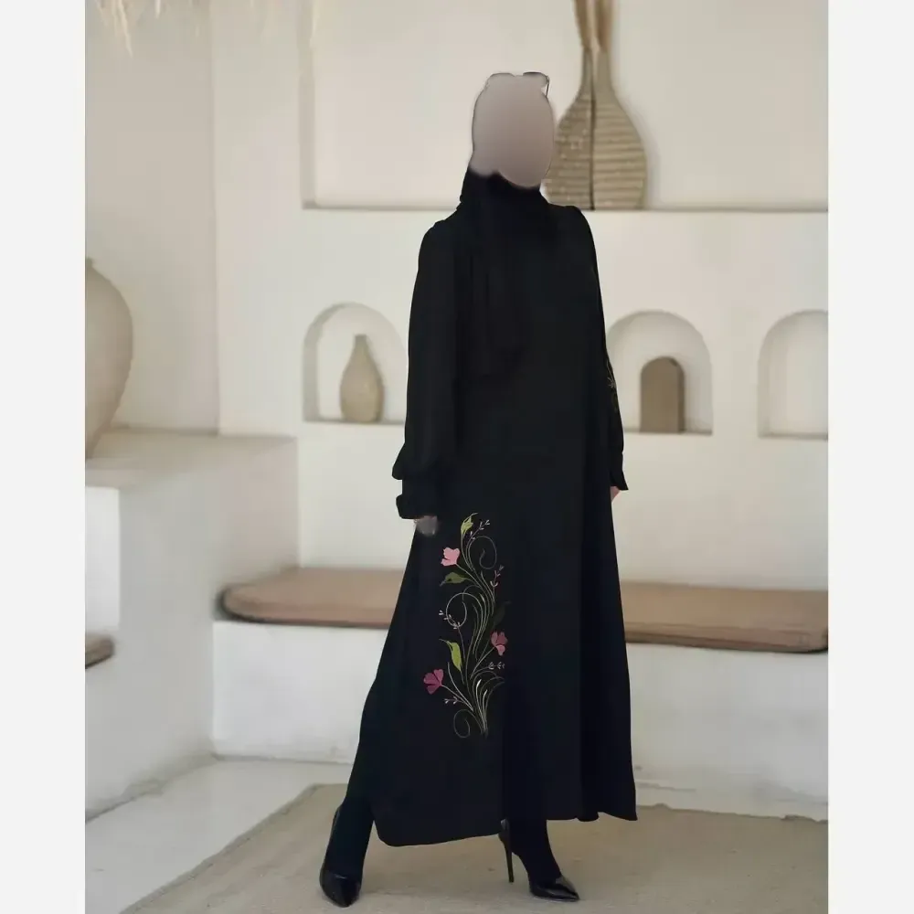 عبا فرشته مشکی الیزه درجه یک تنخور عالی شیک کیفیت تضمینی قد 135 مناسب سایز 38 تا 52