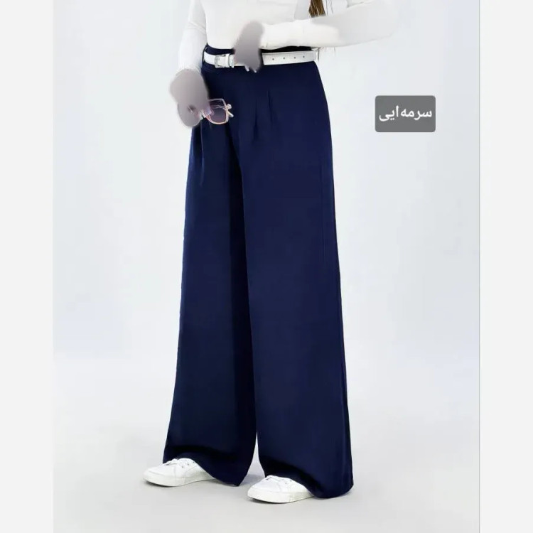 شلوار فول بگ زنانه جنس پری ریزشی و لطیف