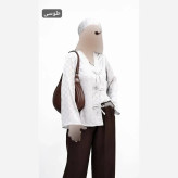 ست مانتو و اسکارف رابرت جنس کریشه شیمر وارداتی فری سایز
