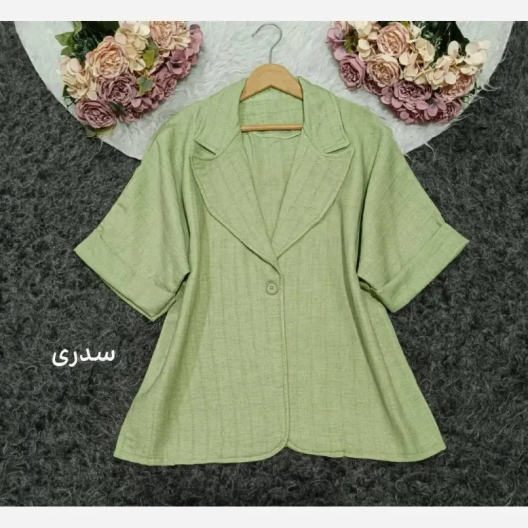 کت اسپرت زنانه کوک دوزی درجه یک رنگ سدری فری سایز