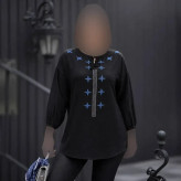 شومیز چاپی گلبرگ صوفیا درجه یک سبز فری سایز
