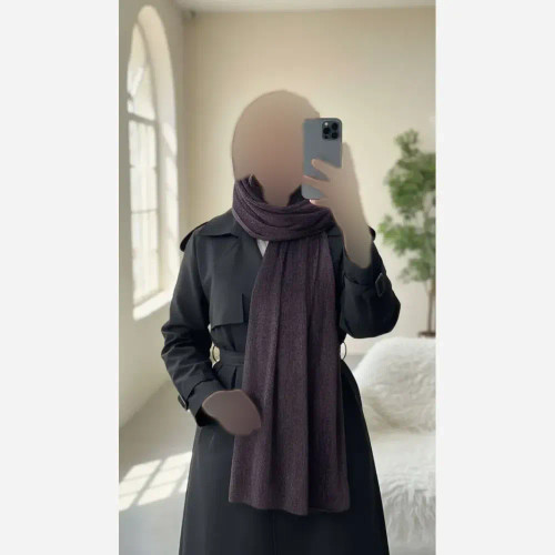 شال مخمل ظریف ایستایی عالی ابعاد 190 در 48 سانتی متر