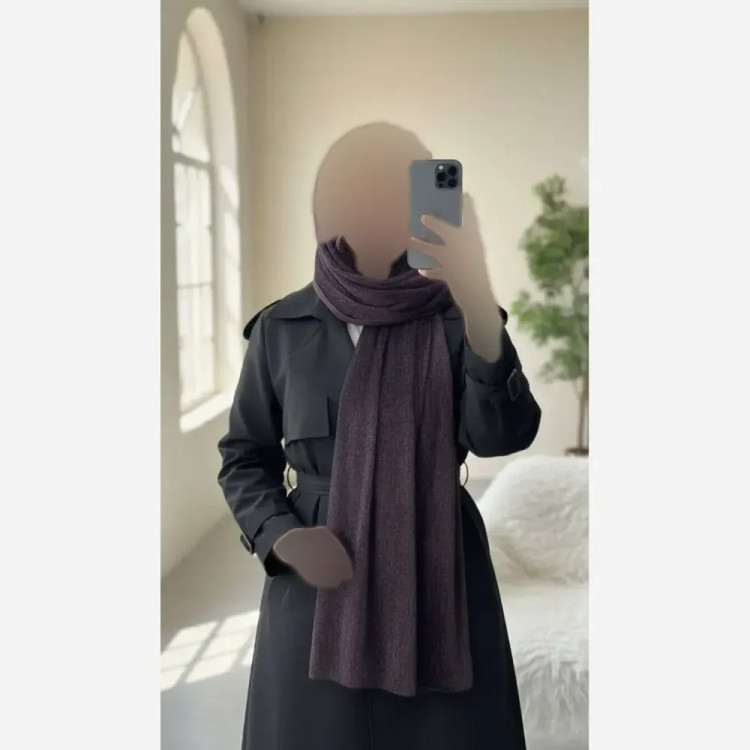شال مخمل ظریف ایستایی عالی ابعاد 190 در 48 سانتی متر