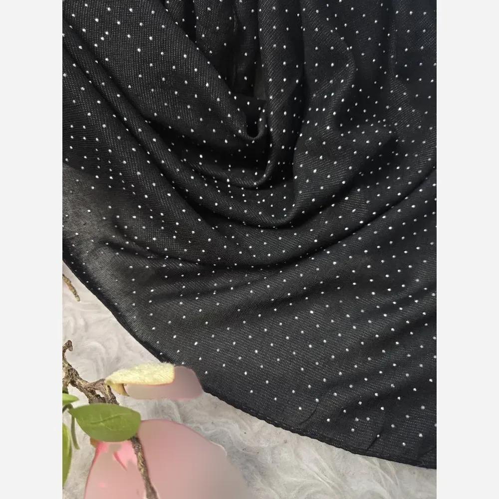 روسری مجلسی حلما کریشه درختی نگین کوب سایز فری