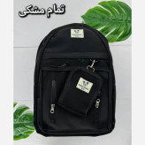 کوله پشتی زرین دیبا ضد آب 3 زیپ و جای قمقمه