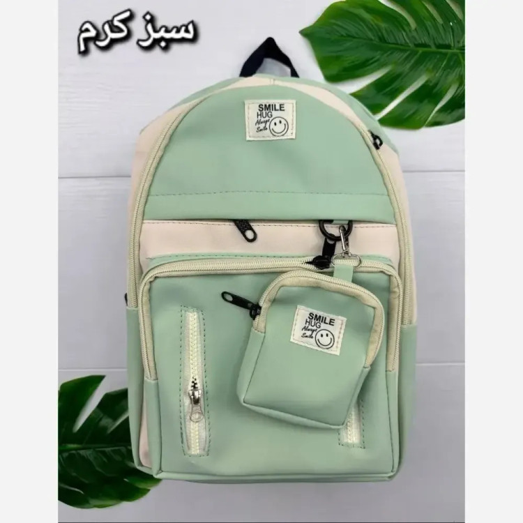 کوله پشتی زرین دیبا ضد آب 3 زیپ و جای قمقمه