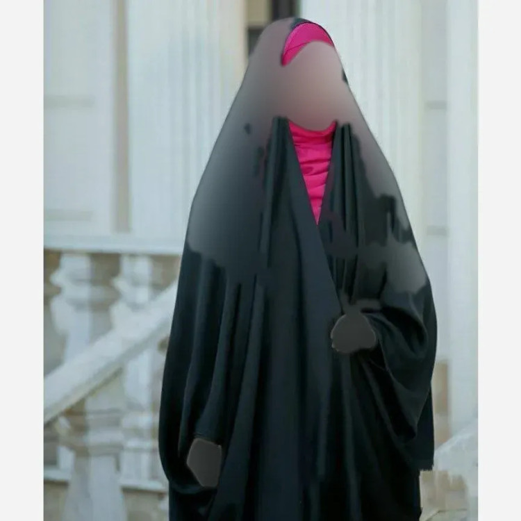 چادر جده عربی اصیل کرپ حریر الاسود مشکی