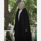 چادر جده عربی اصیل کرپ حریر الاسود مشکی