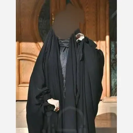 چادر جده پاپیونی جنس سوپر ژرژت مشکی
