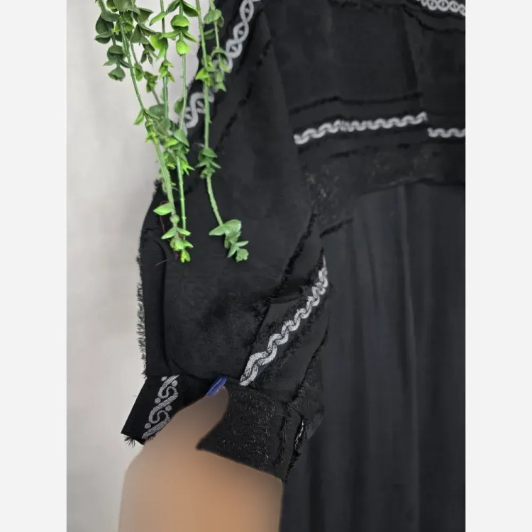 عبا ماها جنس بابوس و کریشه سه نخ با رویه لنا ژاکارد فری سایز طرحدار