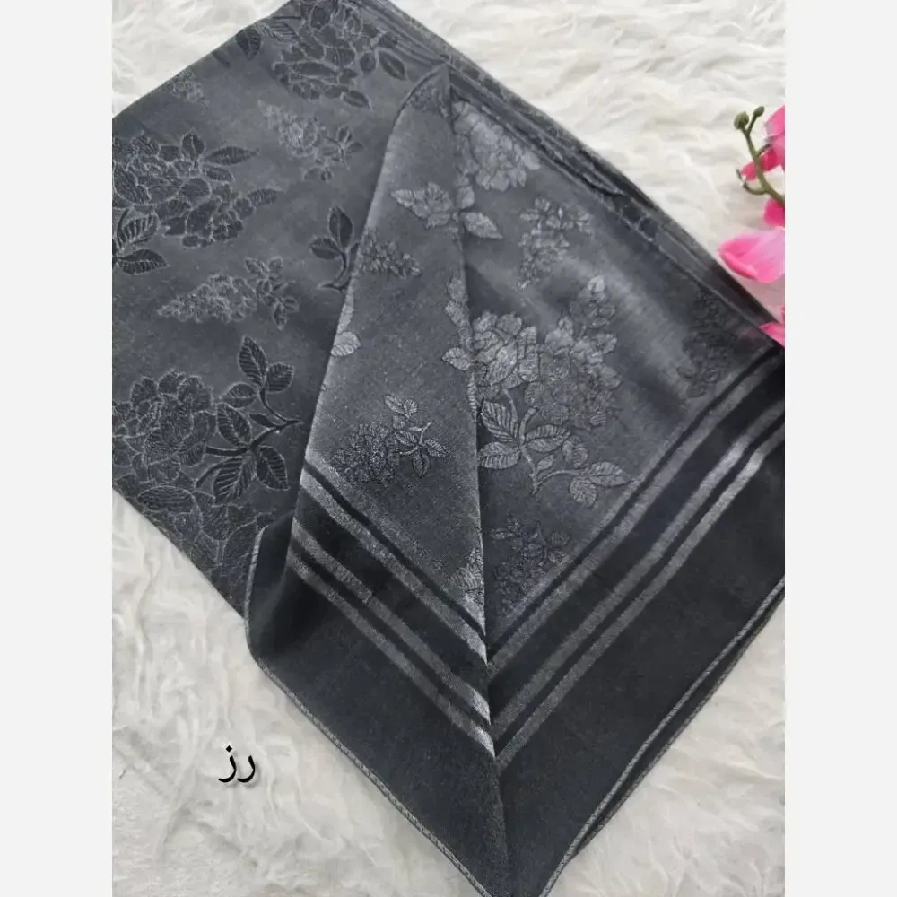 شال ژاکارد دورو شیشه ای ضخیم مجلسی ابعاد 68 در 187 سانتیمتر
