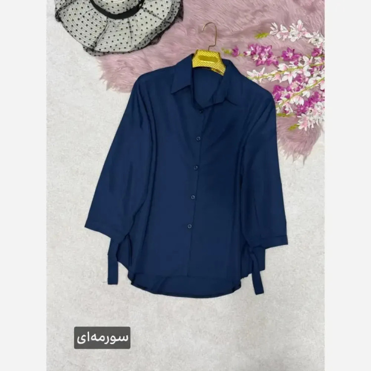 شومیز گره ای نیکی پری خنک و سبک فری سایز 38 تا 48