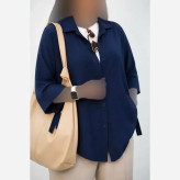شومیز گره ای نیکی پری خنک و سبک فری سایز 38 تا 48
