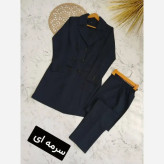 ست مانتو و شلوار اداری ساده 6 دکمه جنس مکانیک پرشیا درجه یک رنگبندی متنوع سایز 36 تا 52