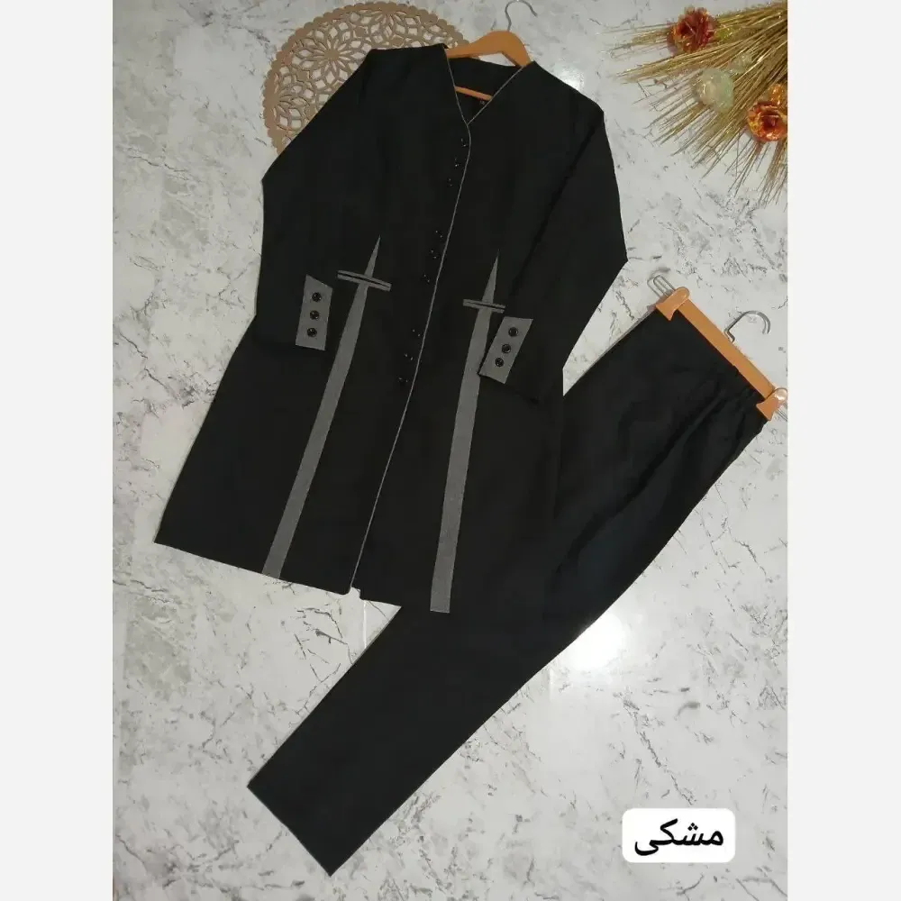 مانتو شلوار اداری مدل بهارساده جنس پرشین ساده رنگبندی متنوع سایزبندی 36 تا 52