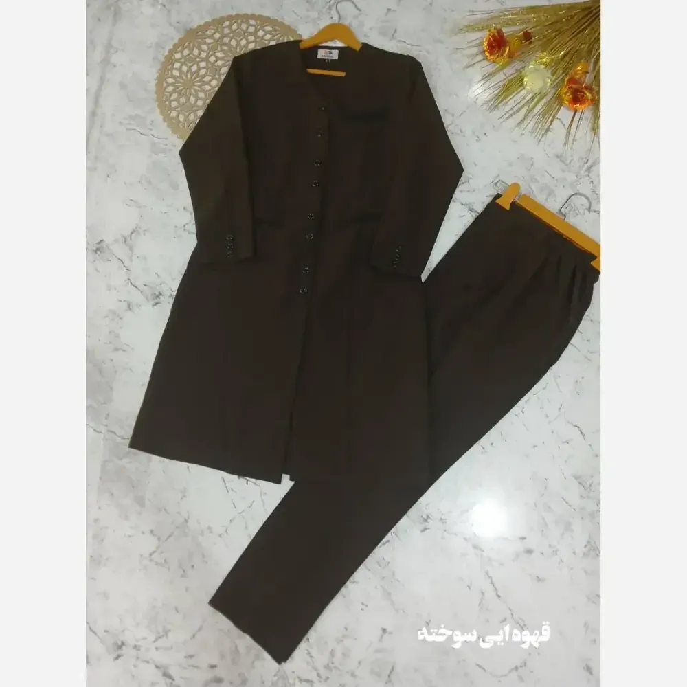ست اداری زنانه مدل مونا جنس مازراتی درجه یک رنگبندی متنوع سایز 36 تا 50