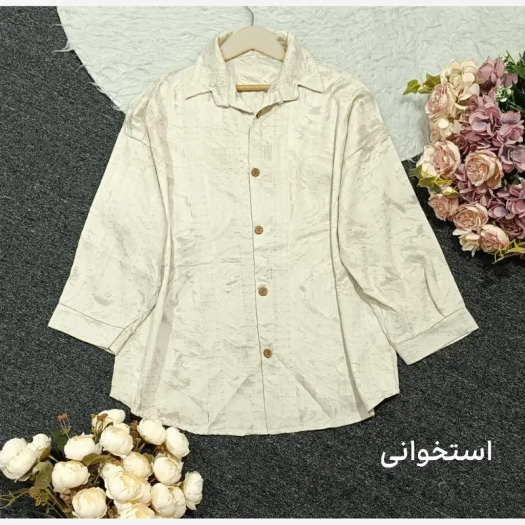 مانتو پاییزه طرح دار لاویس درجه یک فری سایز