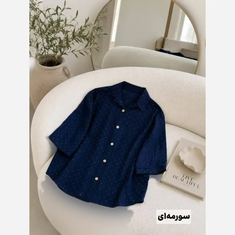شومیز مراکشی شانتون کوک دوزی فول نگین فری سایز