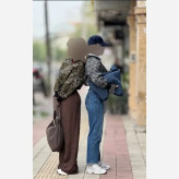بامبر پلنگی گلیمی فری سایز زنانه قد 50 سانت دور سینه 110 سانت سایزبندی 38 تا 48