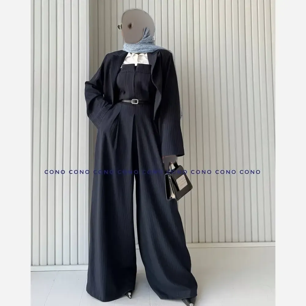 خرید و قیمت اورال و کت زنانه جنس پرشیادیپلمات سایز فری 38 تا 46 رنگ مشکی سرمه ای