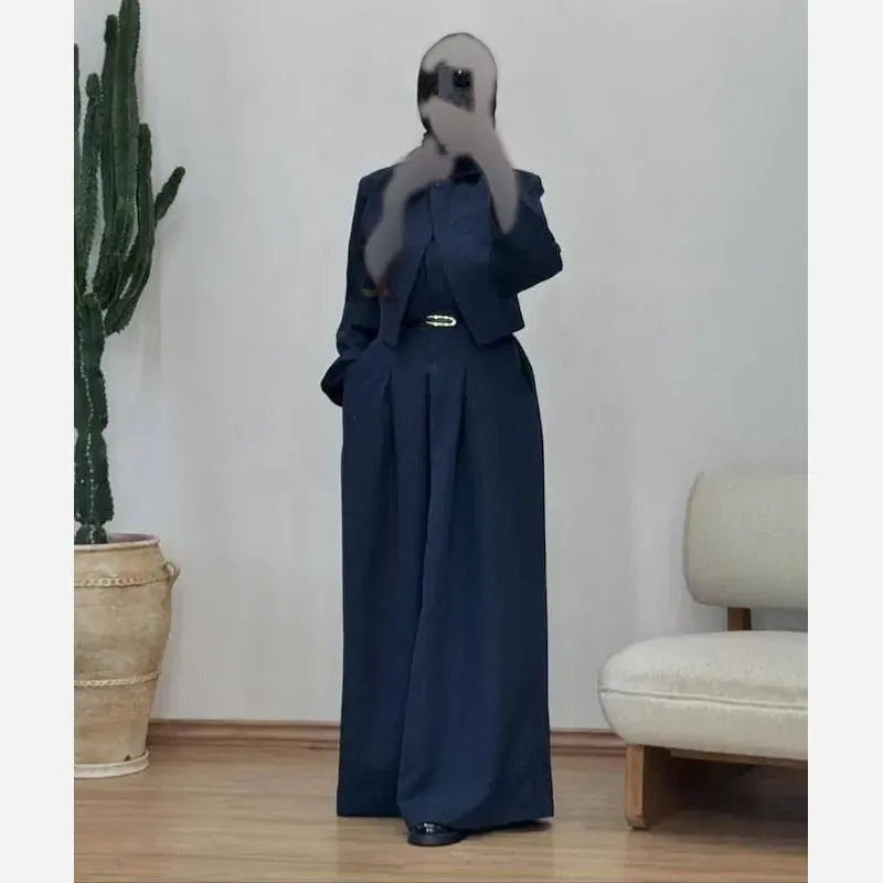 خرید و قیمت اورال و کت زنانه جنس پرشیادیپلمات سایز فری 38 تا 46 رنگ مشکی سرمه ای