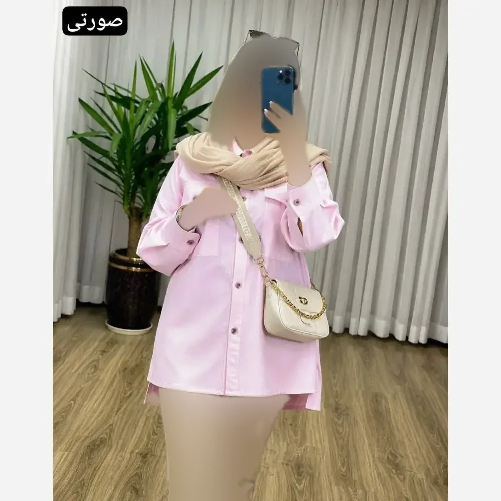 مانتو کتان لنین نچرال روبی فری سایز 36 تا 46
