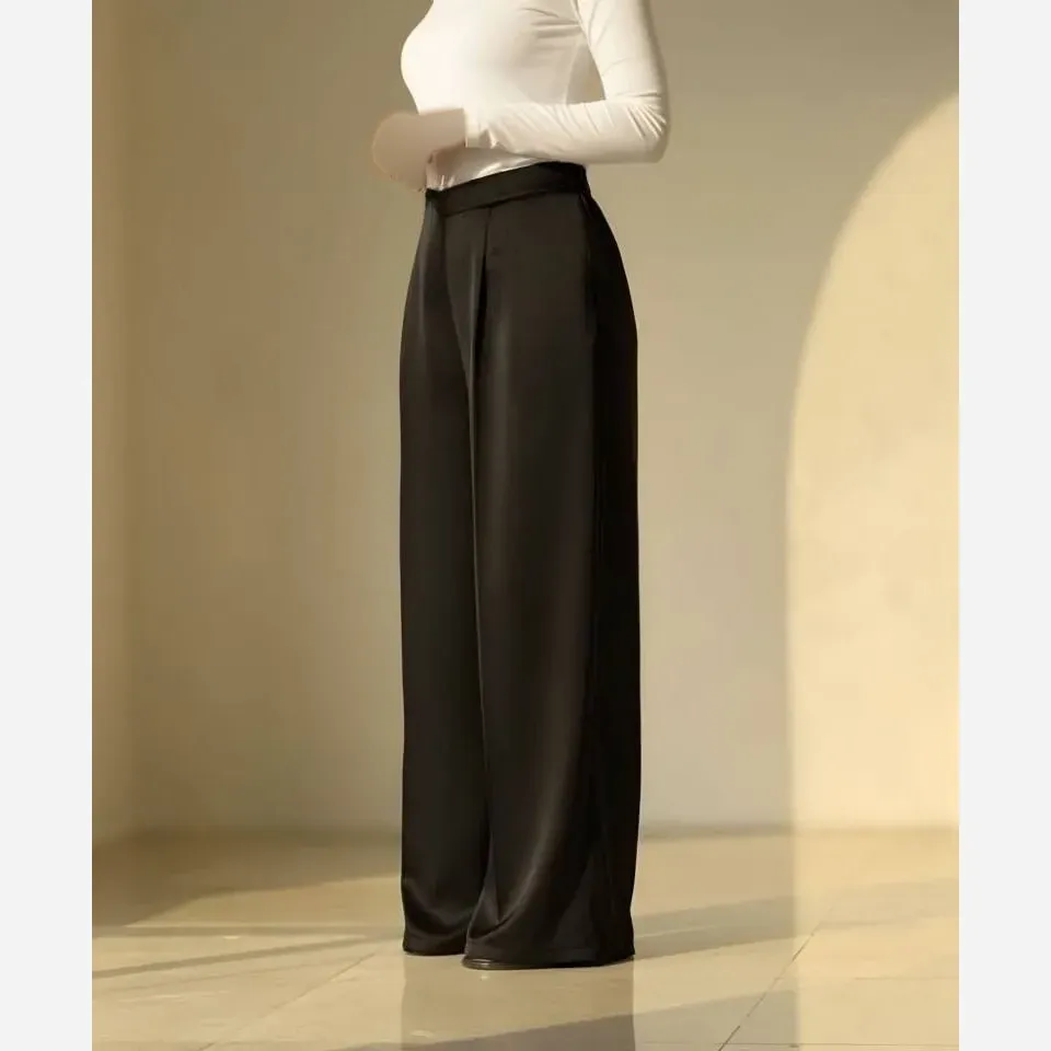 شلوار بگ مازراتی زنانه دبل درجه یک رنگ مشکی سورمه ای قهوه ای