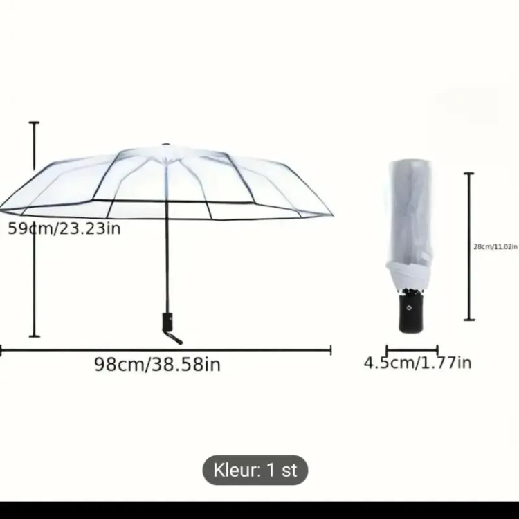 چتر شیشه ای تاشو فول اتومات سایز بزرگسال 8 فنر