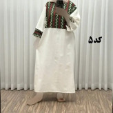 پیراهن کفتان لینن پاییزه فری سایز زنانه تا سایز 50 شیک و راحت کمربند دار بدون سایه اندازی