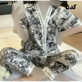 بلوز شلوار ساتن وارداتی زنانه کد 1277 شیک و راحت چهارفصل سایز XL 2XL