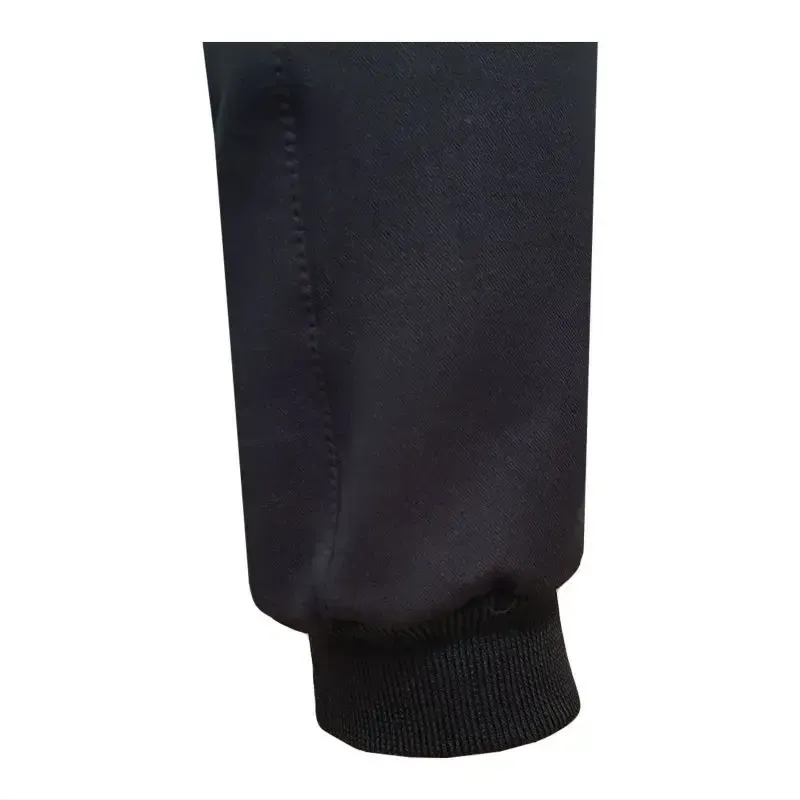 ست تیشرت آستین بلند مردانه طرح نایک یقه ایستاده جودون و شلوار نخی ترکيبي دو رنگ سایز L XL XXL