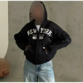 هودی مشکی دورس تو کرکی طرح moon phases سایز فری 38 تا 46