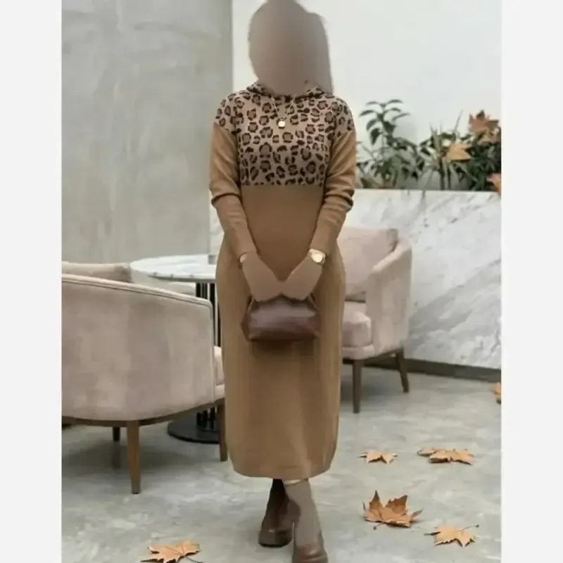 کفتان بافت زنانه مدل ژیوان فری سایز رنگ کرم و نسکافه ای