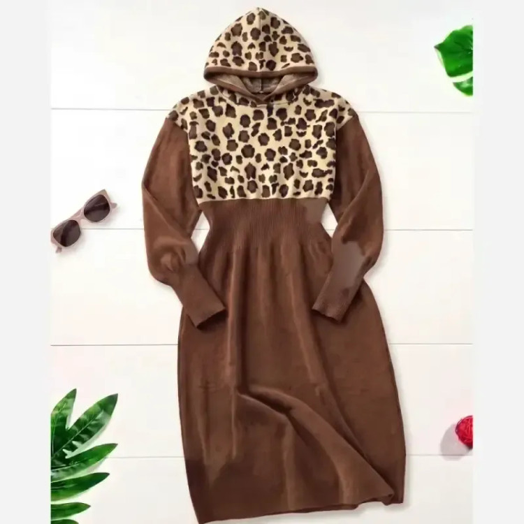 کفتان بافت زنانه مدل ژیوان فری سایز رنگ کرم و نسکافه ای
