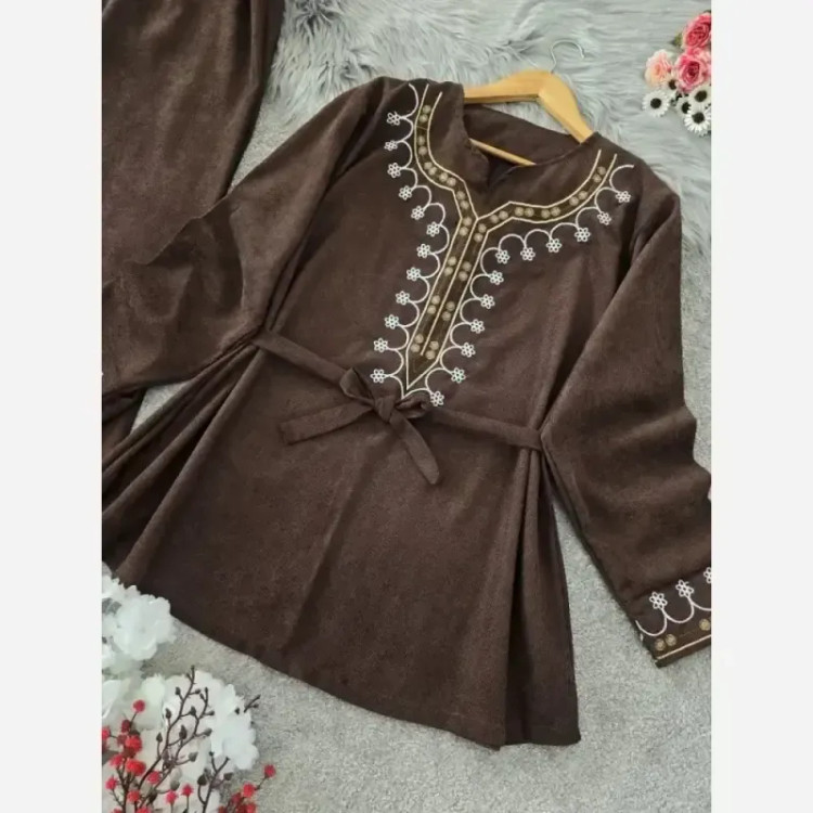 ست تیشرت شلوار زنانه جنس بزیاق مدل POLO فری سایز