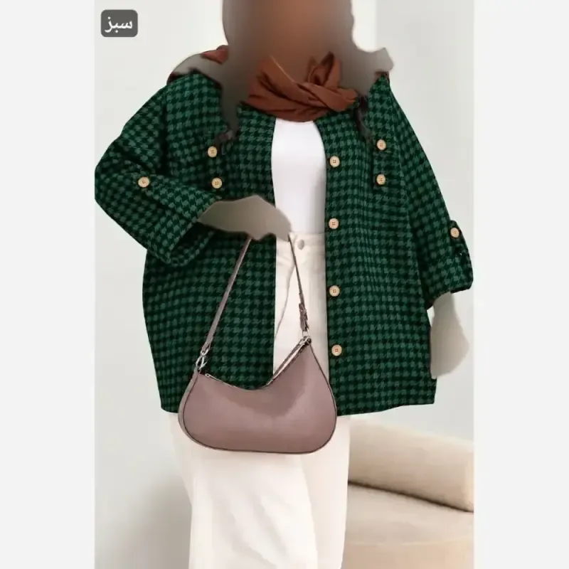 ست مانتو کتی و شلوار کتان سیلک نگین کوبی شده صبا