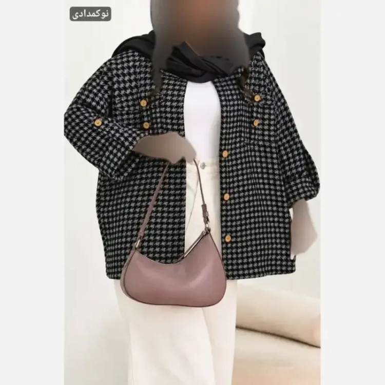 ست مانتو کتی و شلوار کتان سیلک نگین کوبی شده صبا