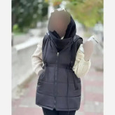 پافر کمرگت میکرو پشم شیشه دار کلاهدار سایز فری زنانه