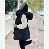 پافر کمرگت میکرو پشم شیشه دار کلاهدار سایز فری زنانه