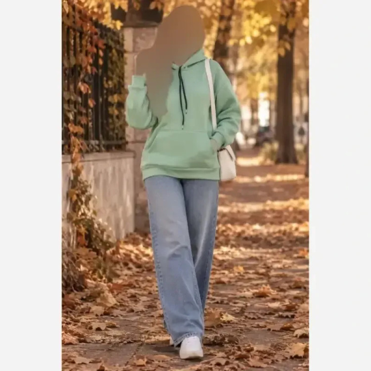 هودی دورس سه نخ تو کرکی کلاهدار جیب کانگورویی فری سایز