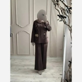کت شلوار گلدوزی زنانه مدل الینا جنس سوپر مازراتی اعلا