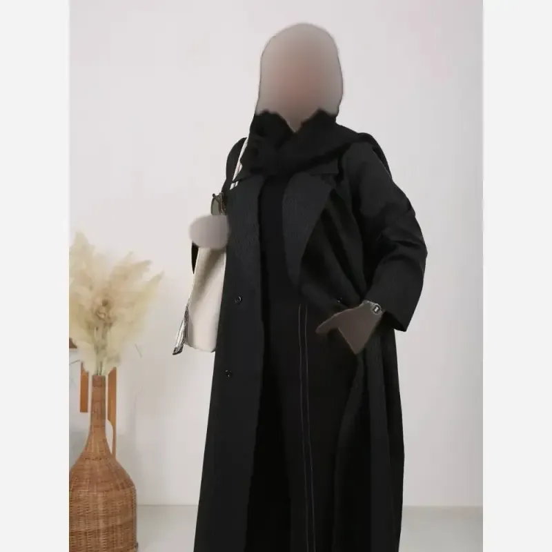 مانتو بلند دیپلمات زنانه مدل ستایش اورسایز اداری دانشجویی فری سایز