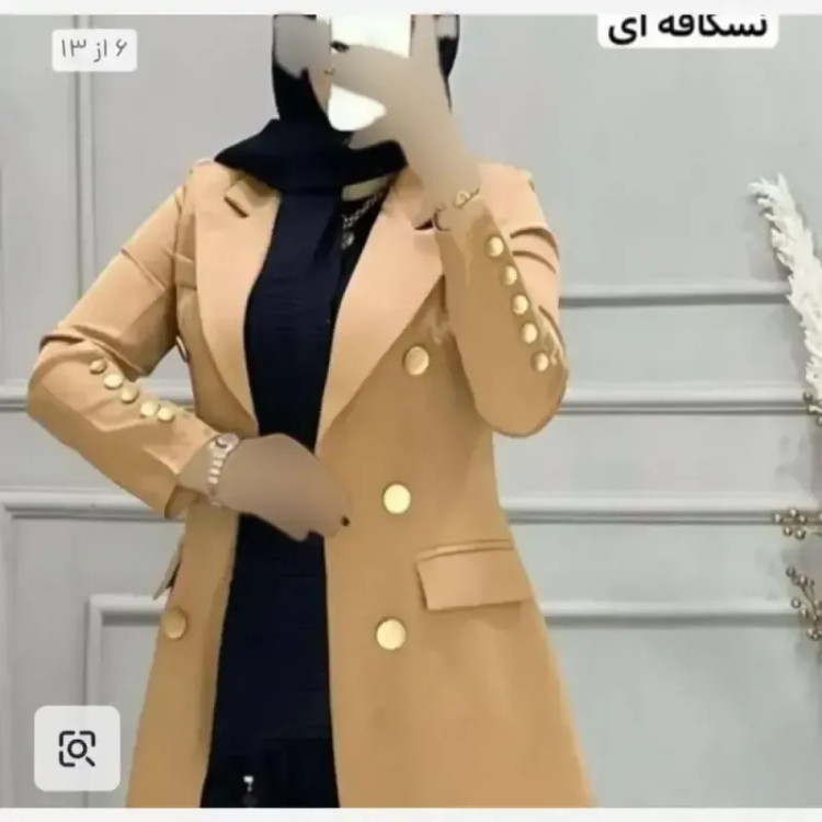 ست کت و شلوار زنانه ندا جنس مازراتی نخ توئیست شلوار دمپا گشاد