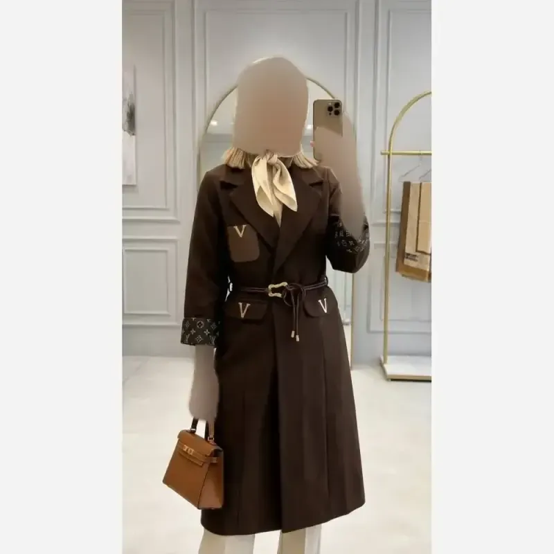 مانتو کتی پاییزه بلند مازراتی کجراه اعلا رنگ بندی متنوع سایز یک و دو
